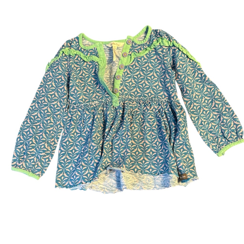 Blue and Green Kids Shirt